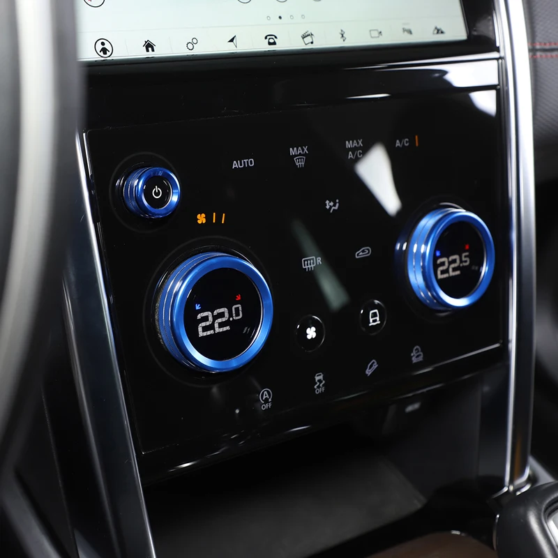 

For Land Rover Discovery Sport 2020-25 Car Central Control Air Conditioner Volume Knob Cover Ring Trim Interior Car Accessories