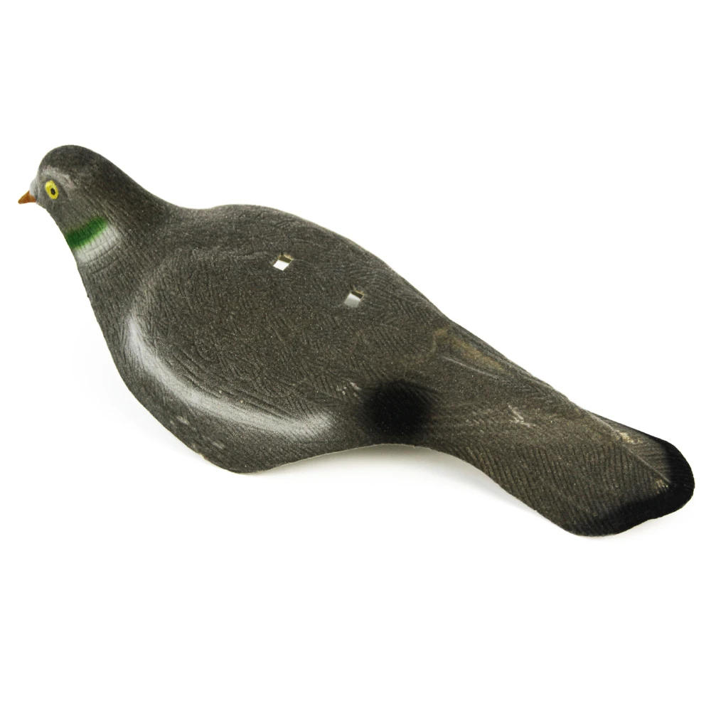 GUGULUZA-Coquille de leurre de pigeon floquée, faux oiseau réaliste 3D avec chevilles, épouvantail de jardin, décor de cour, appât de chasse, 5 pièces