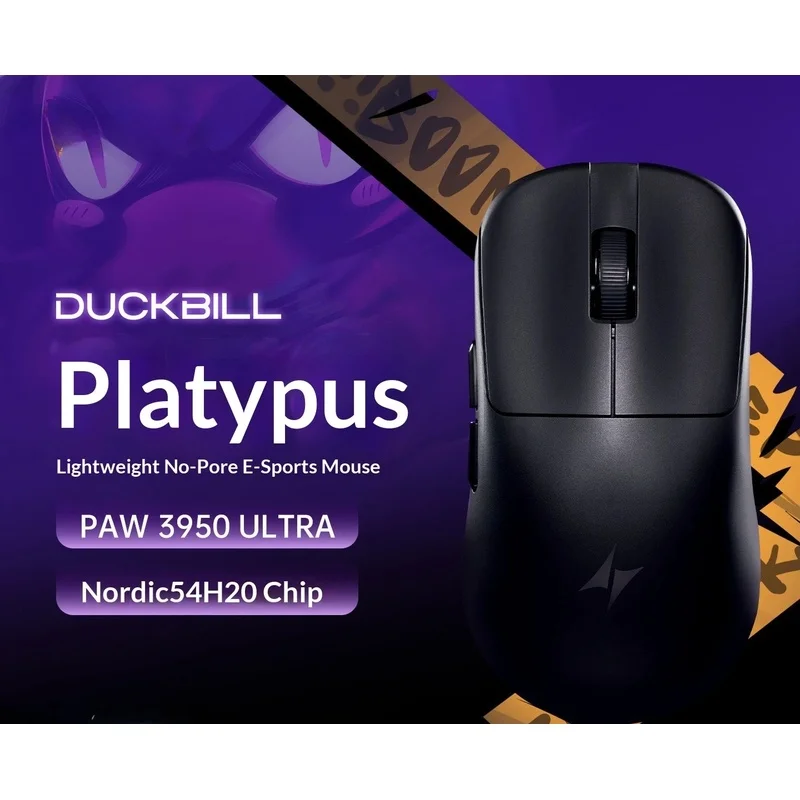 NEW ATK Duckbill Ultra PAW3950 Ultra Wireless Mouse 8KHz Nordic Receiver Lightweight Dual-Mode Esports