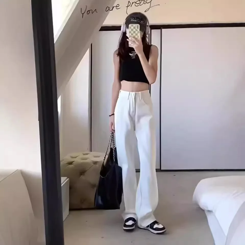 

Джинсы женская женская одежда осень офисная работа деловая формальная женская джинсовая мода удобная элегантная шикарная базовая простая