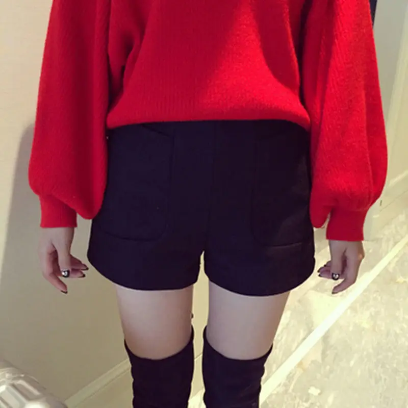 Shorts Women S-6xl Loose Solid Cozy Warm Classic Ladies Wide-leg Trousers Fashion Casual Ulzzang Street Wear Vintage Hot Sale