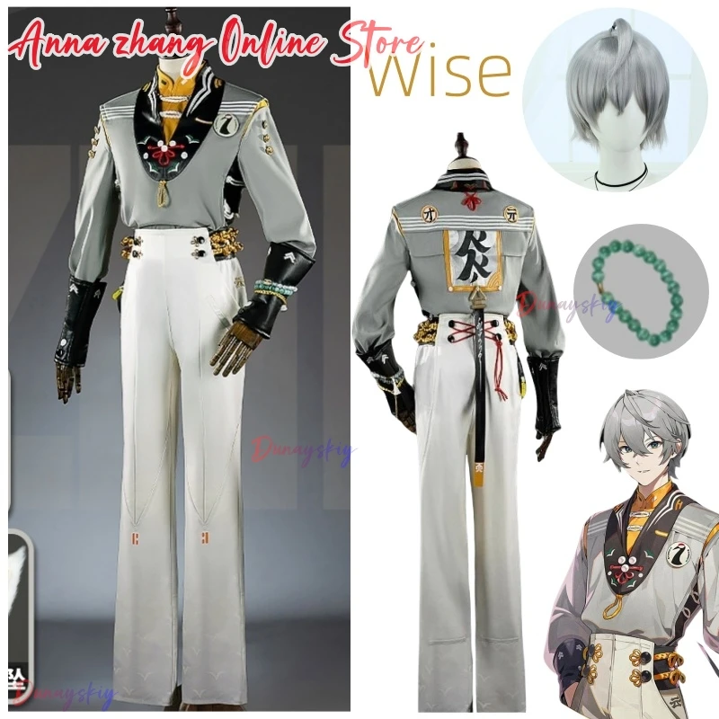 

Zenless Zone Zero Wise Cosplay Costume Wig Soaring Crane Uniform New Skin Earrings Hairband Phaethon Halloween Party Women Men