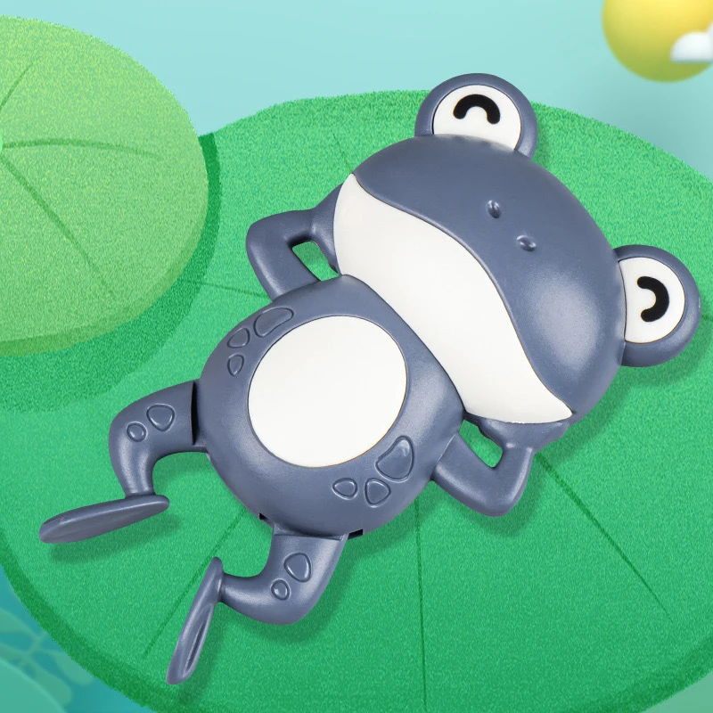 New Bath Toys for Toddlers Chain Clockwork Swimming Bathing Frog Water Game Play Bath Shower Toys for Children