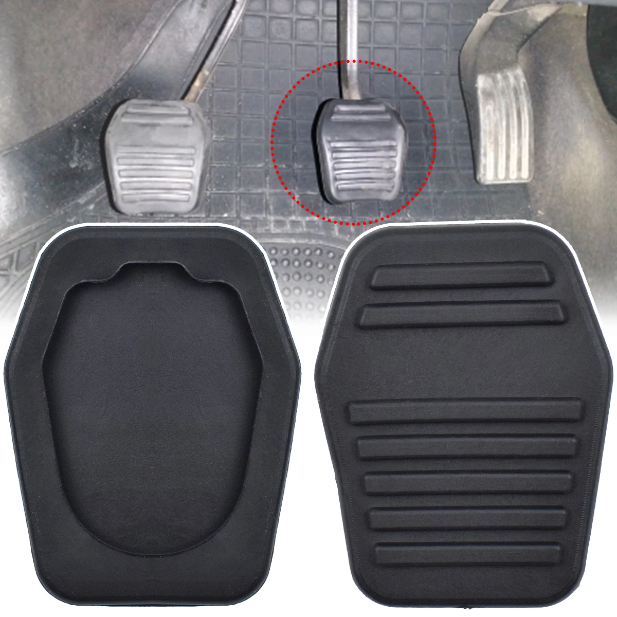 2 uds. Fundas de goma para pedales de freno y embrague de coche para Ford Transit MK6 MK7 2000-2004 ​ ​ Focus 1998-2005 Fiesta 2001 2008 67899