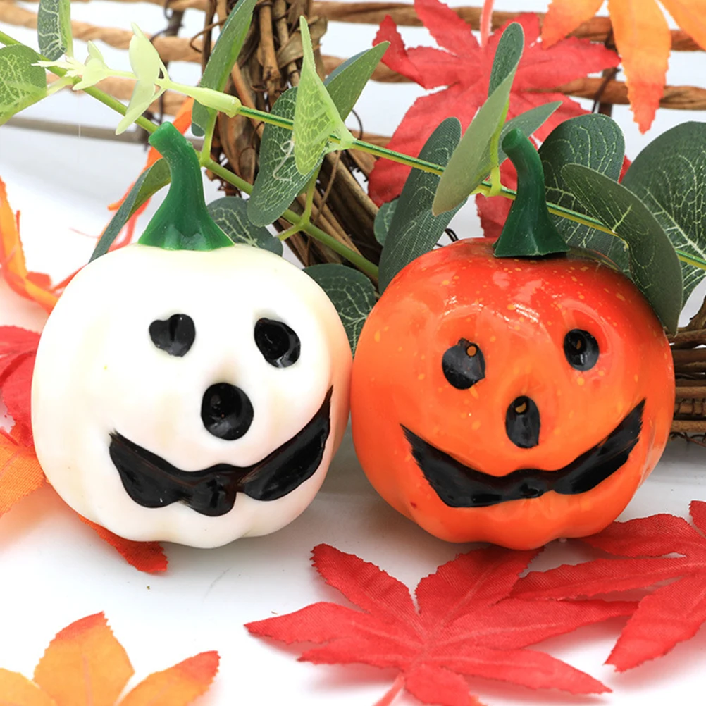 

12 Pcs Small Pumpkin Ornaments Decorations Halloween Mini Simulated Models Foam Pumpkins for Craft Artificial