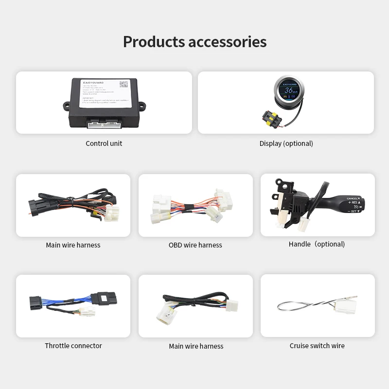 EASYGUARD Cruise Control System Fit for Selected Tota Corolla Yaris 13-18 Year Car Speed Limiter Cruise Control Handle
