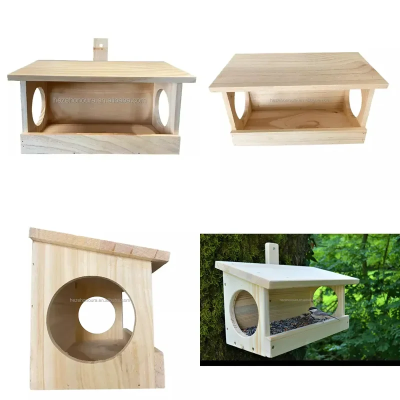 High quality custom pine bird cage solid wood bird design