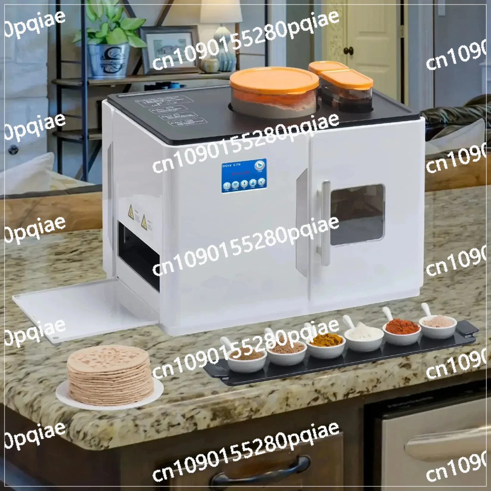 Fully Automatic Electric Roti Robot Rotti Ata Chapati Flatbread Tortilla Maker Rotimatic Roti Maker Magic Food Processor Machine