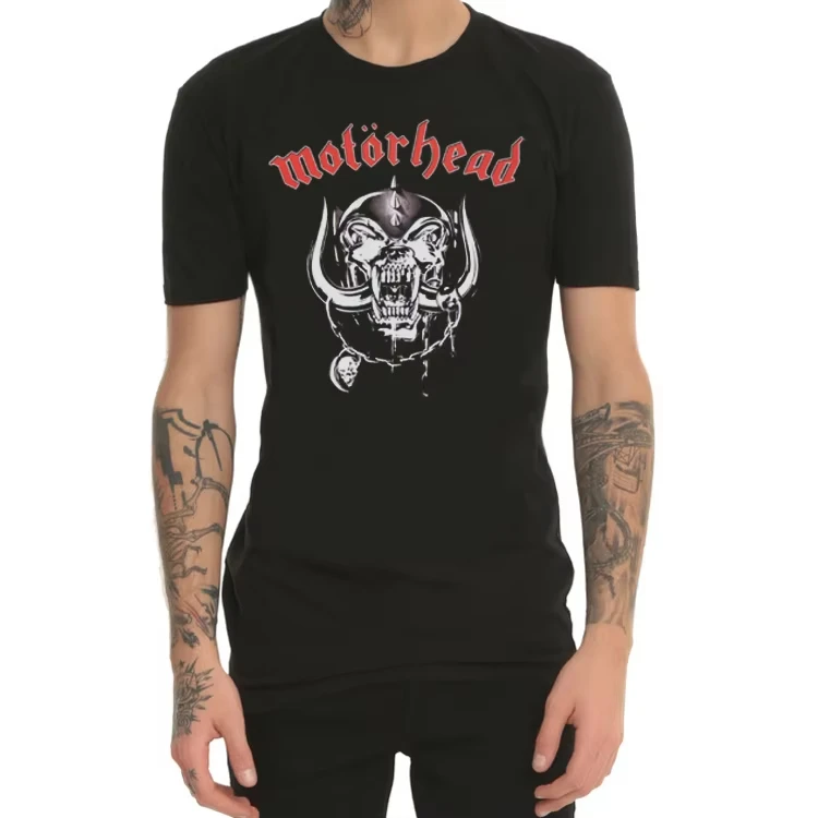

2026 Motorhead Heavy Metal Rock Band Men's Round-neck Short-sleeved T-shirt High-end Luxury Is for Both Men and Women Top Y2k