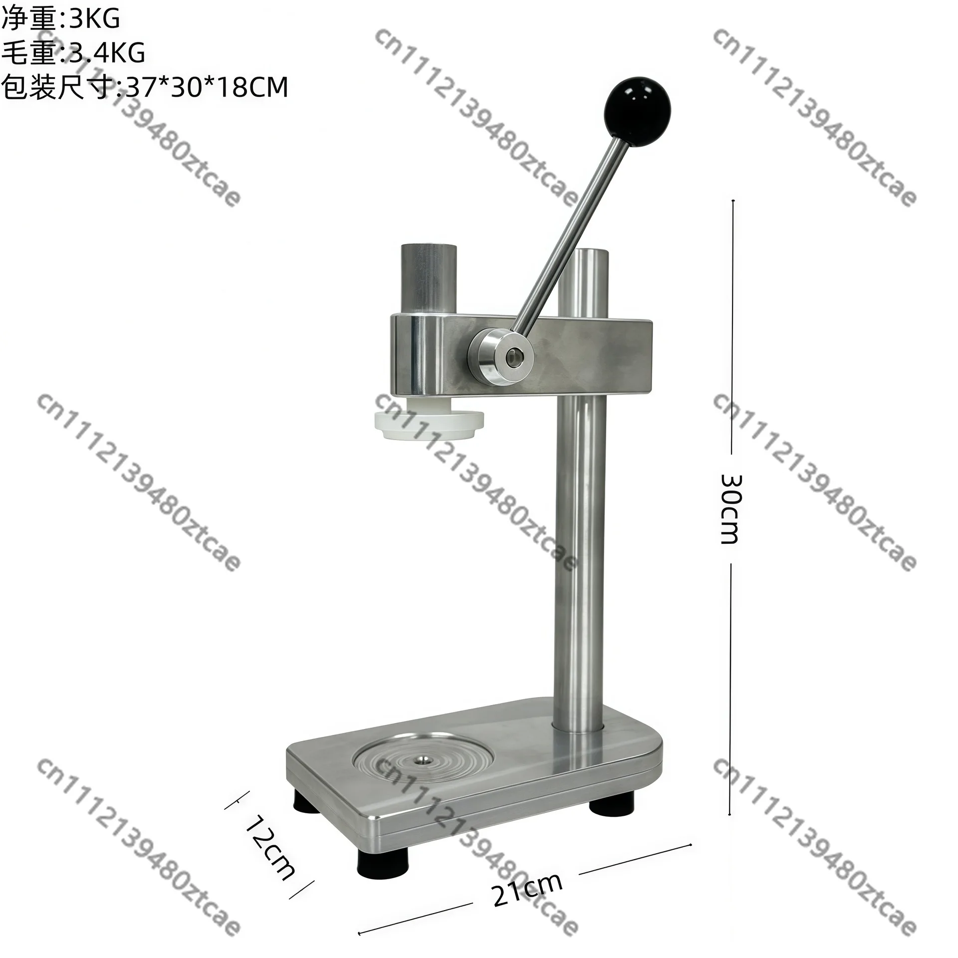 Manual Can Sealer Capping Tool, Milk Tea Shop Juice Bottle Lidding Machine, Portable Handheld Sealing Equipment for Shop Use