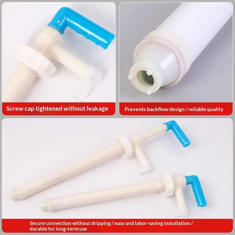 【CMO】47cm Manual Oil Pump Siphon Transfer Gas Oil Corrosion Resisting Plastic Liquid Oil Pump