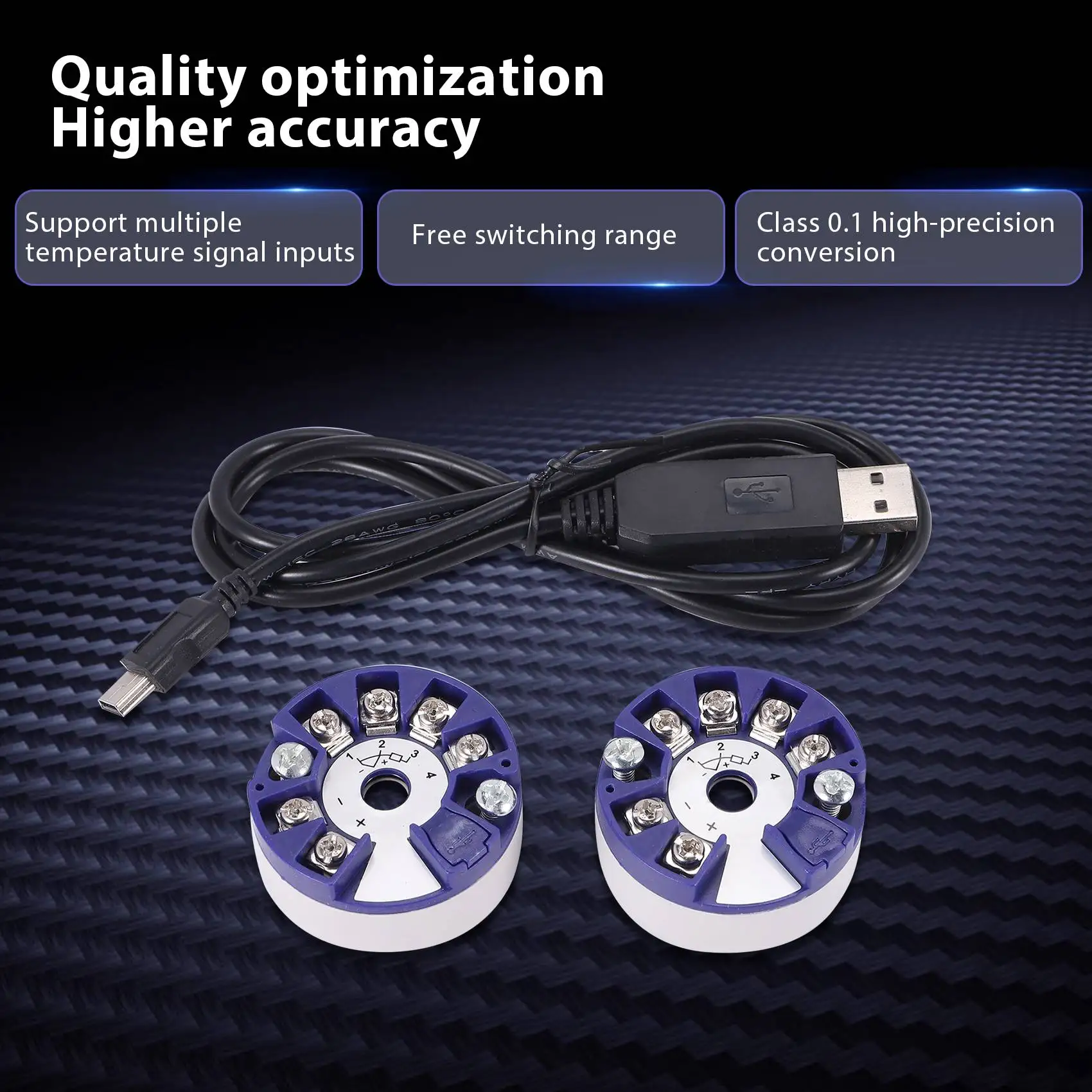 B94A Programmable Thermocouple RTD PT100 To 4-20MA Converter TC RTD Input 4-20MA Output Head-Mounted Temperature Transmitter