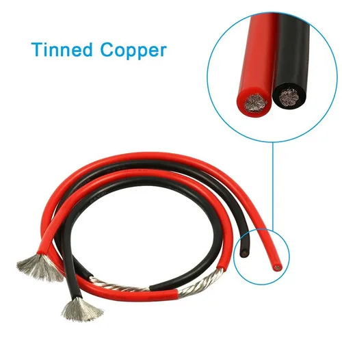 Imagen 2 del producto 8/10/12/14/16/18/20/22/24/26/28/30awg cable de silicona de cobre eléctrico súper suave y flexible hecho en fábrica para modelo de Hobby RC