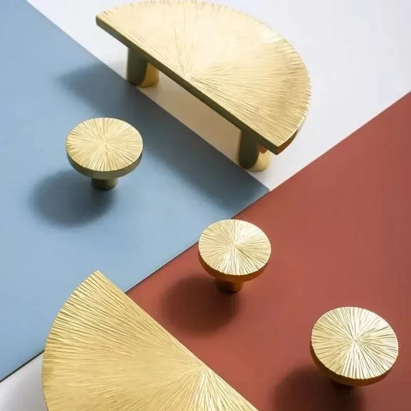 High-end Creative Hand Hammer Pattern Flat Cabinet Door Handles New Cabinet Handle Shoe Cabinet Pulls Home Decoration Hardware