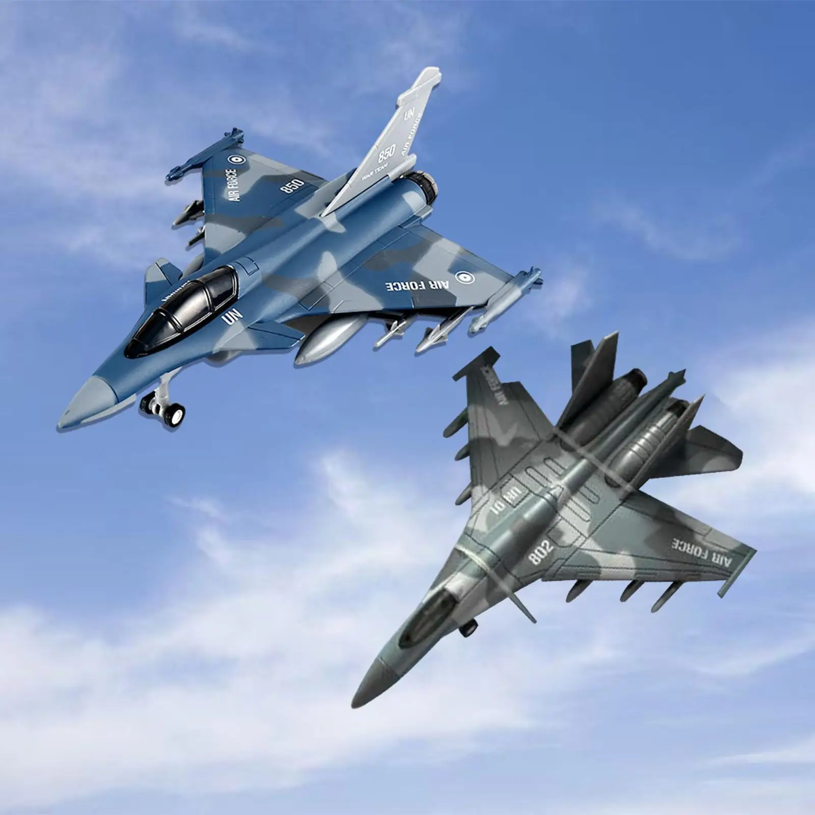 1 50 Alloy Fighter Jet Toy Diecast Aircraft Model with Lighting Music and Pull Back for Kids Collectible Gift