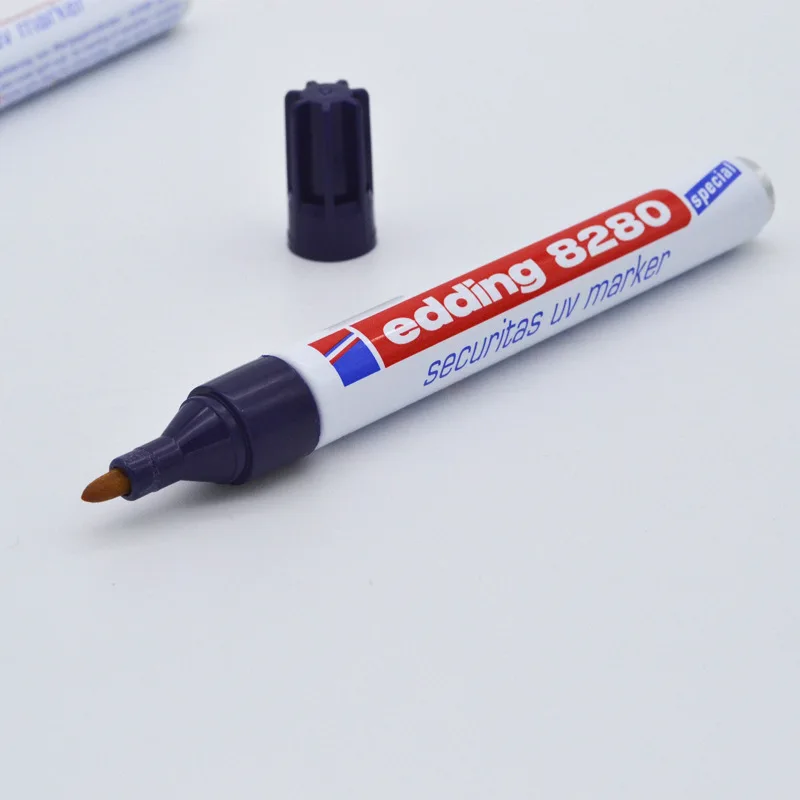 Imagem -06 - Edding Oily uv Pro Invisible Pen Tinta Permanente Securitas uv Markers Highlight Destaque para Detetive Jogo Cartão 8280 mm