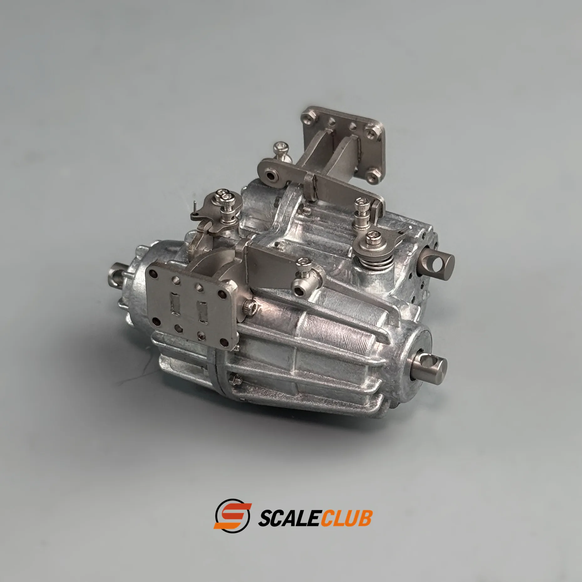 Caja de transferencia diferencial metálica con bloqueo central para camión RC Tamiya 1/14, Scania 770S, Benz, Volvo, piezas de juguete DIY