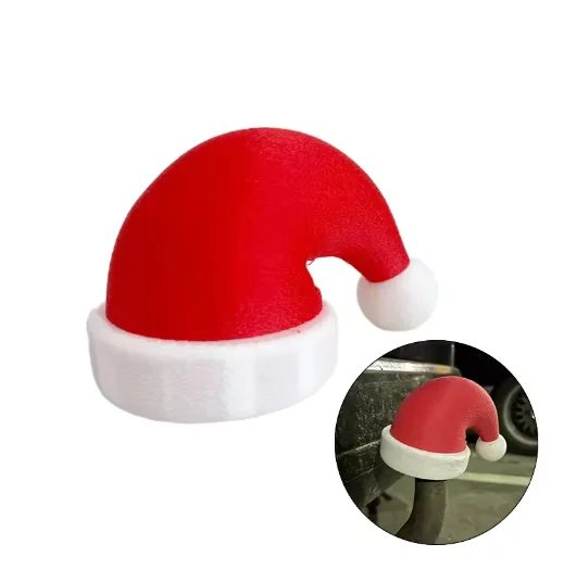 New Christmas Hat Trailer Hitch Ball Cover Trailer Coupling Cap 3D Printed Prevent Receiver Tube From Rusting Christmas Gift