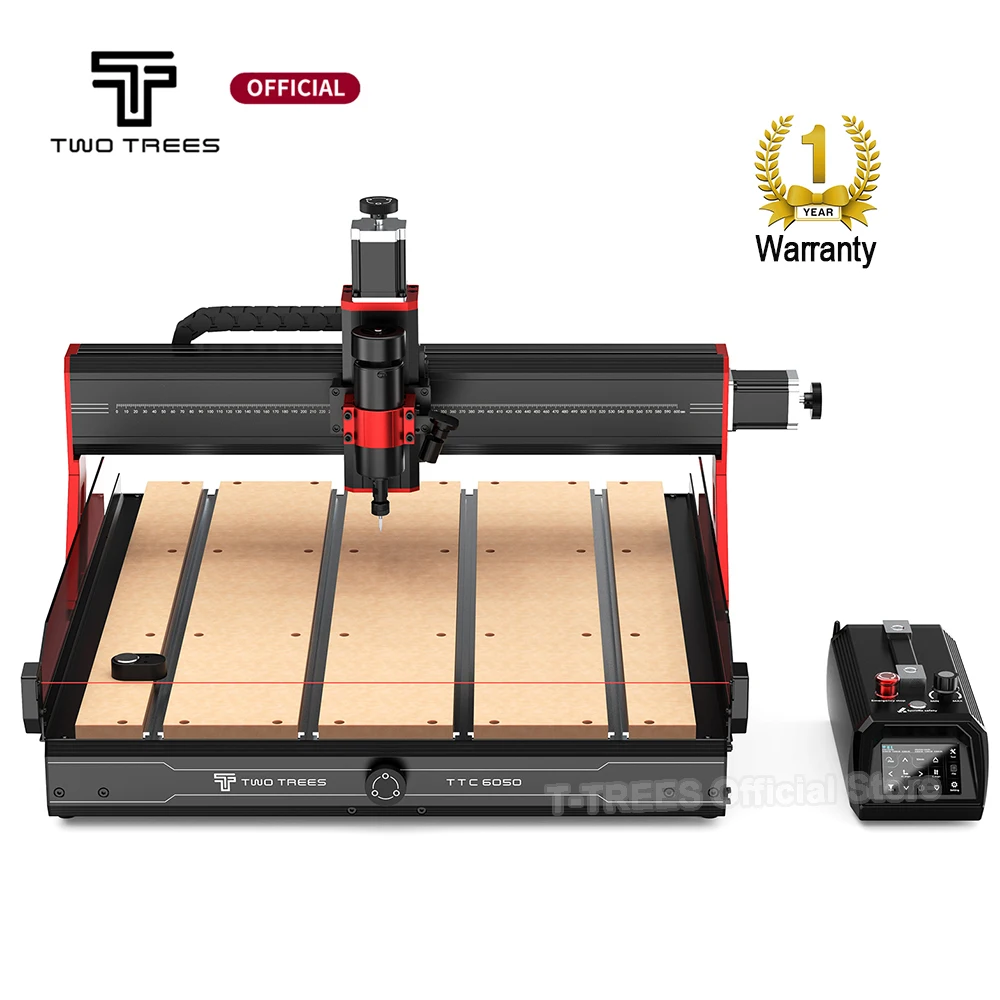 

500 Вт TTC6050 Фреза с ЧПУ 12000 об/мин Шпиндель двигателя Инфракрасный датчик излучения для акрилового углеродного волокна Металл DIY Фрезерный станок с ЧПУ
