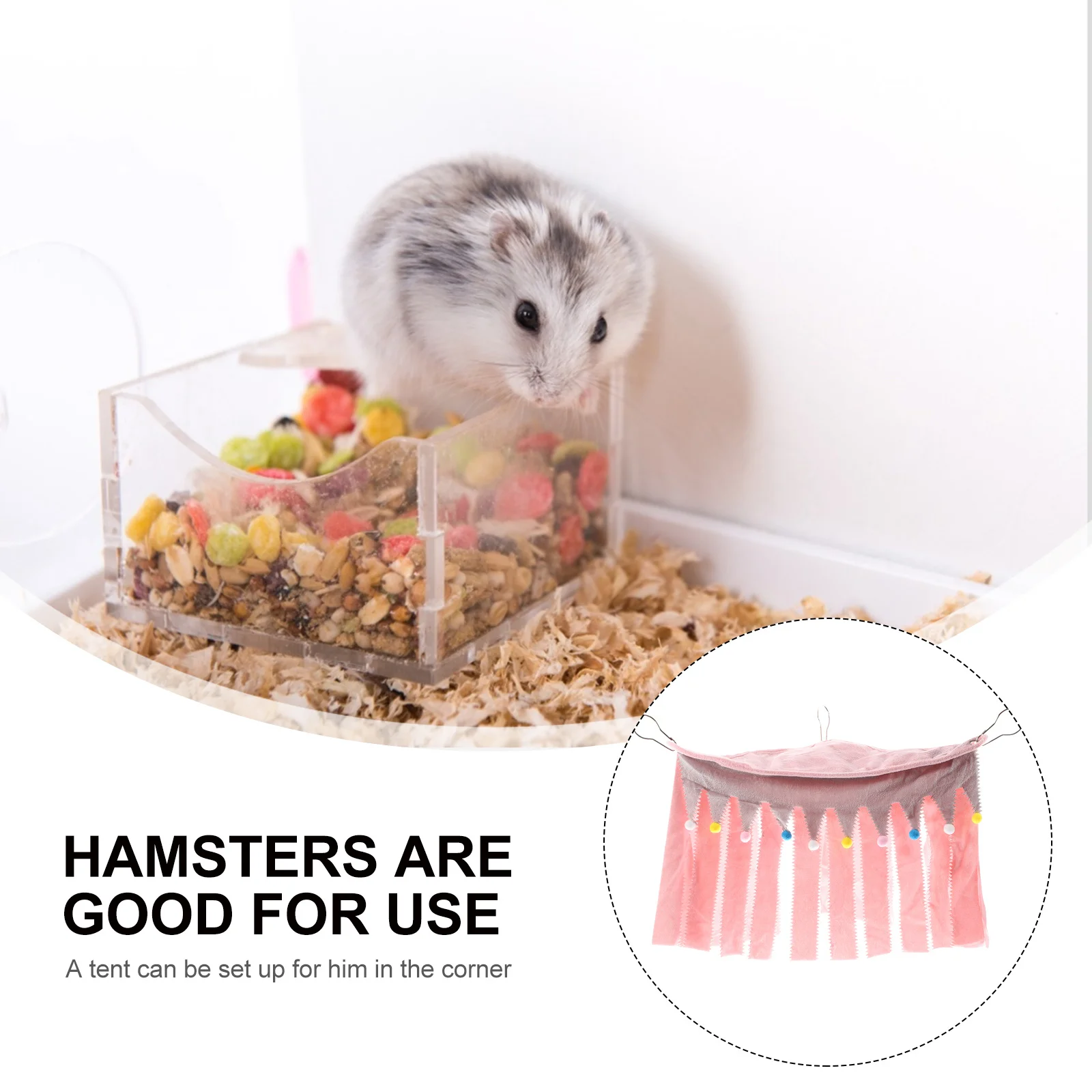 

Pet Hammock Hut Cozy Sleeping Nest for Hamster Rat Chinchilla Safe Comfortable Hideaway in Cage All Season Gift