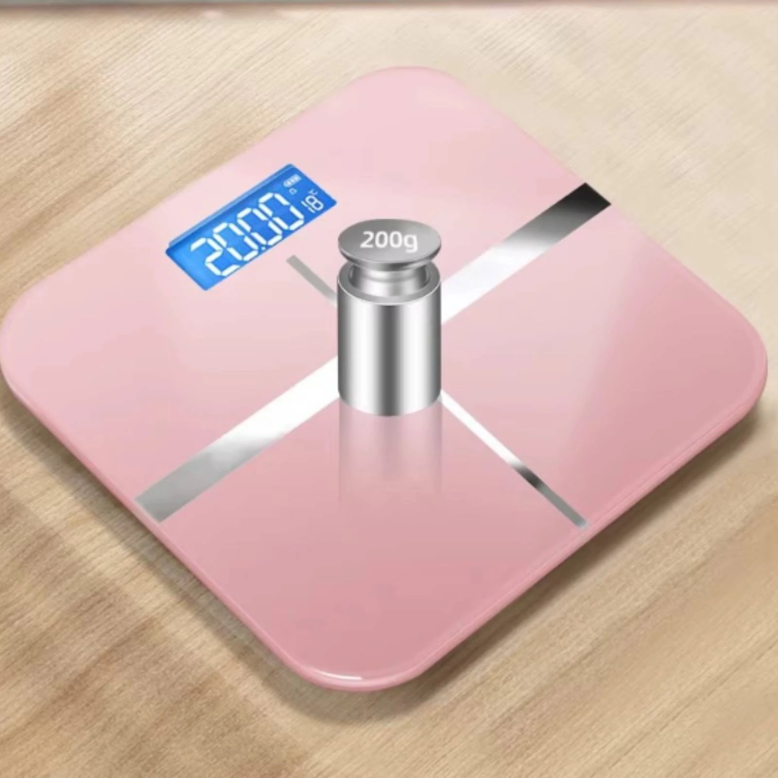 Digital Body Weight Scale Electronic Digital Bathroom Scale Easy to Read Battery-Powered for Home, Bedroom