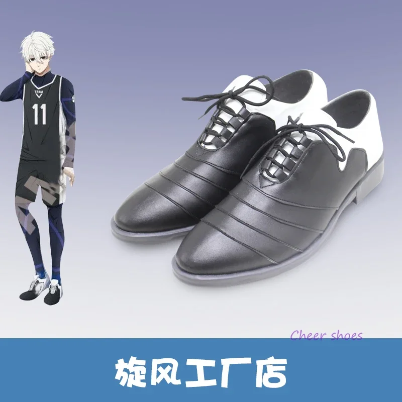 Zapatillas de Cosplay de Anime, zapatos de cómic de Halloween, disfraz de Nagi Seishirou, accesorio de bloqueo azul, zapatillas de Anime