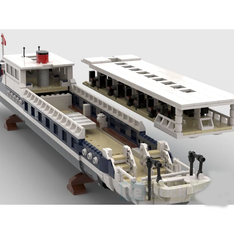 MOC-238149 الإبحار المحيط البضائع كروز السفينة بنة نموذج 1722 قطع الكبار الأولاد عيد ميلاد بناء الالعاب العملاقة هدية #4