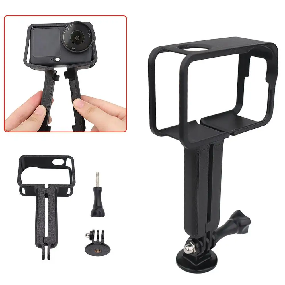تمديد قبضة ل dji Osmo Action 6 مقبض مثبت يدوي مع 1/4 ثقب المسمار المحمولة تحديد حامل للكاميرا الرياضية E2I4