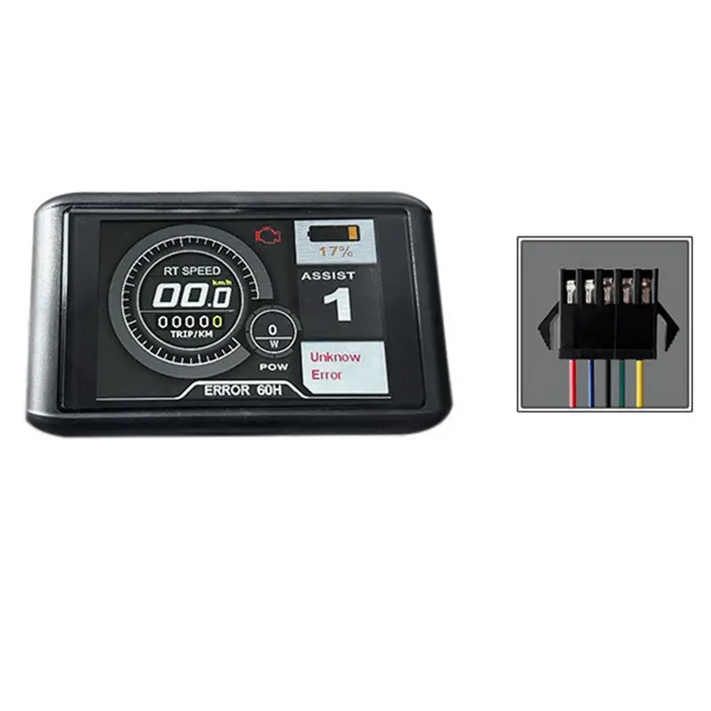 

AEF6-E-Bike UKC1 Color Display Screen SM Plug 36V 48V 52V 60V 72V For OMD2 Communication Protocol