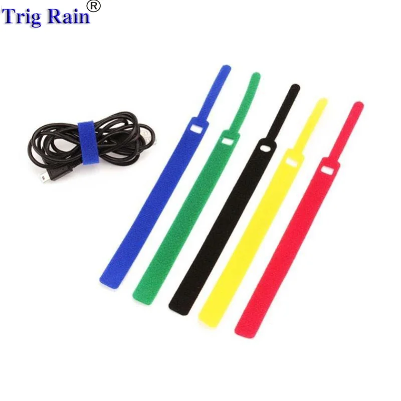 بكرة اللفاف لإدارة الكابلات ، العلاقات الأسلاك السحرية ، منظم الكابلات ، حامل علامة ، الشريط ، الأشرطة الرصاص للكمبيوتر ، 10 قطعة