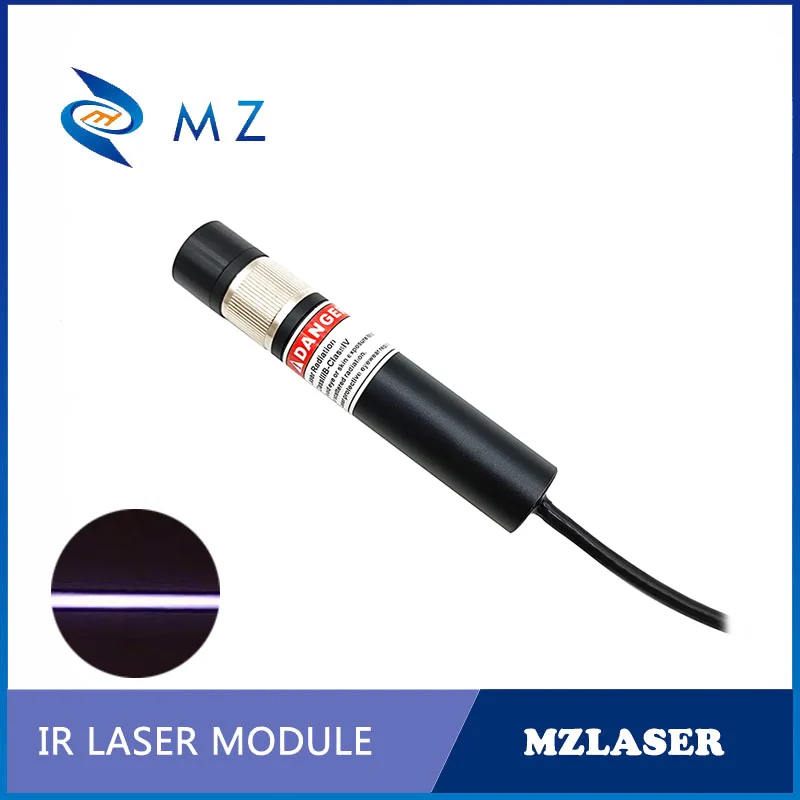 Imagem -05 - Linha Infravermelha do Módulo do Diodo do Laser da Lente Powell Ajustável Focalizando a Vida Útil D18 mm 940nm 50000 Horas com Suporte Mais Adaptador