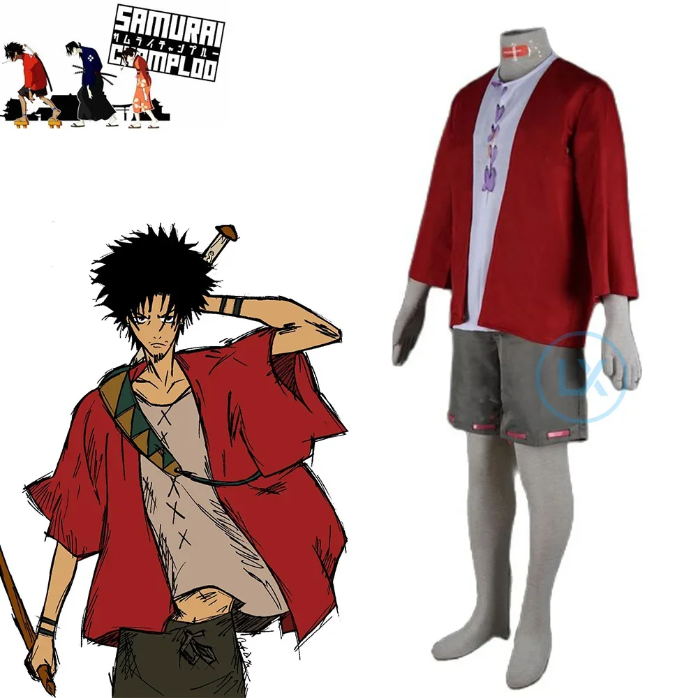 Anime Samurai Champloo Mugen Cosplay Costume Custom Made Halloween Clothes For Women Men