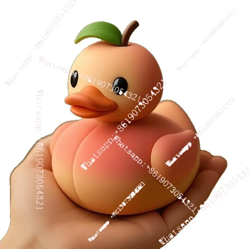 

Whimsical Fruit Series Duck Garden Ornament Tabletop Ornament Resin Crafts