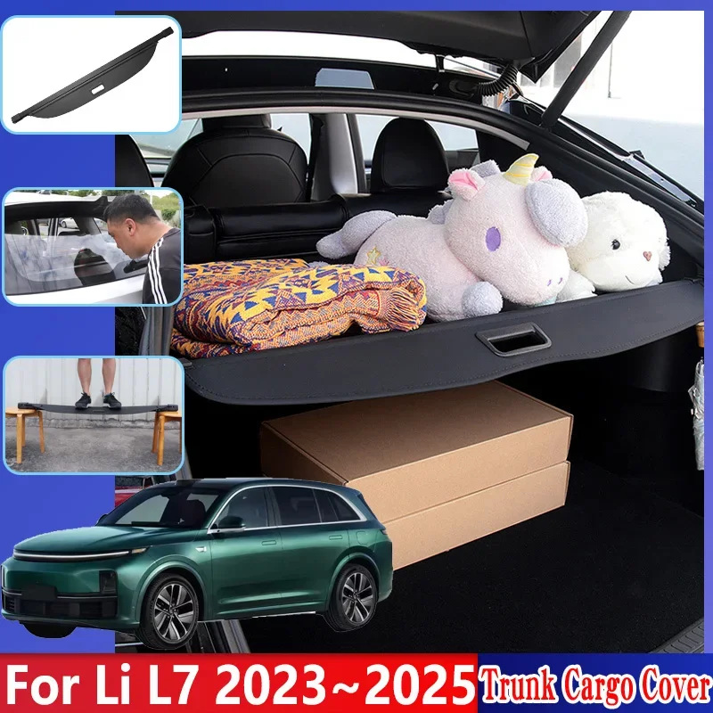 

Car Trunk Cargo Cover For Lixiang Li L7 2023 2024 2025 Retractable Shield Partition Privacy Shades Car Interior Auto Accessories