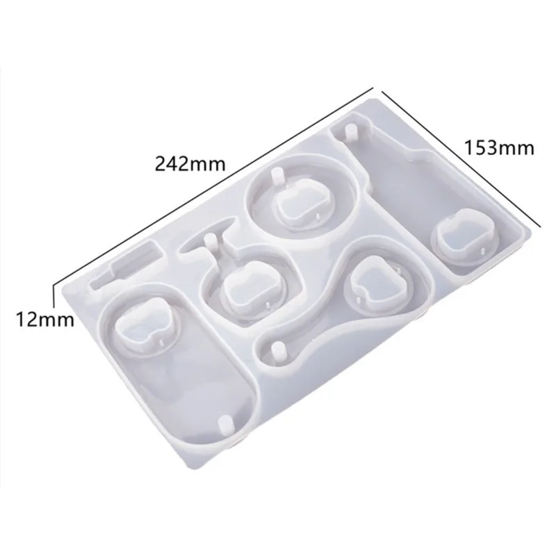 M11K-Resin Molds For Bottle Opener, Silicone Molds For Beer Opener, For Bottle Opener Keychain Wine Corkscrew, Beer Spanner Kit