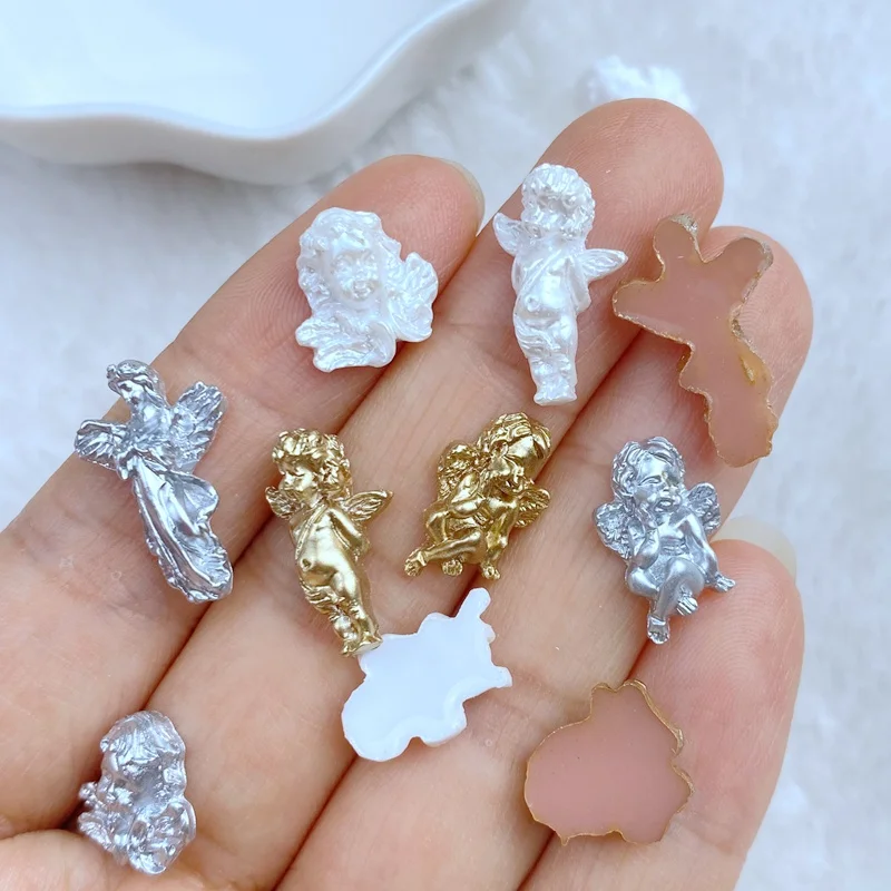 40pcs New Cute Shiny Mixed Angel Nail Rhinestones Gems Glitter Nail Art Jewelry Manicure Nail Decoration Accessorie