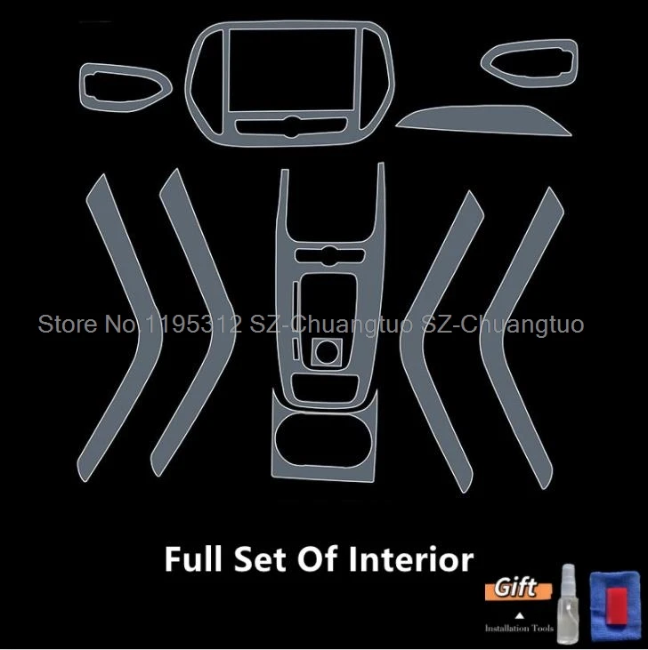 TPU Protective Film For  Jetour X70 2018 2019  Car Interior Center Console Transparent Anti-scratch Repair Film Accessories