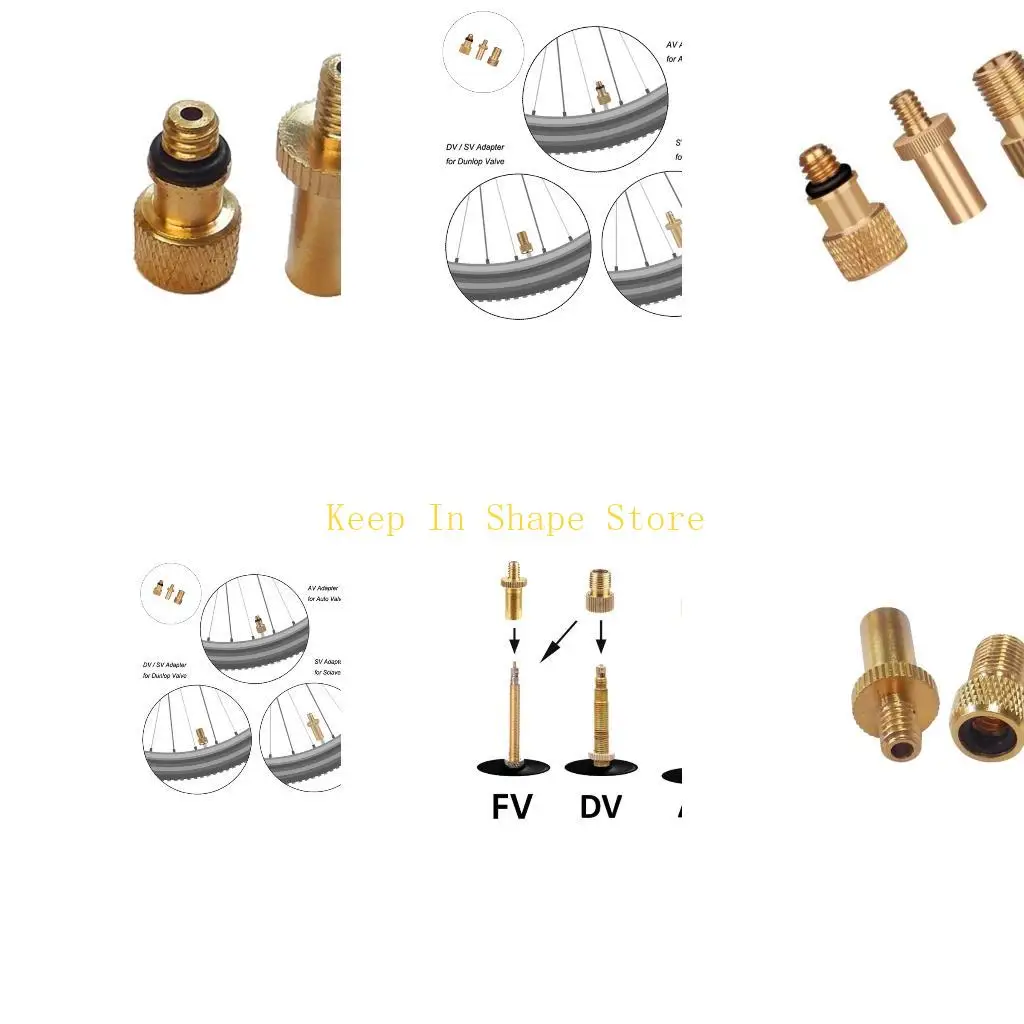 

U1JC 3pack Universals Bicycles Valves Converter Multifunction Bike Pumps Adapters