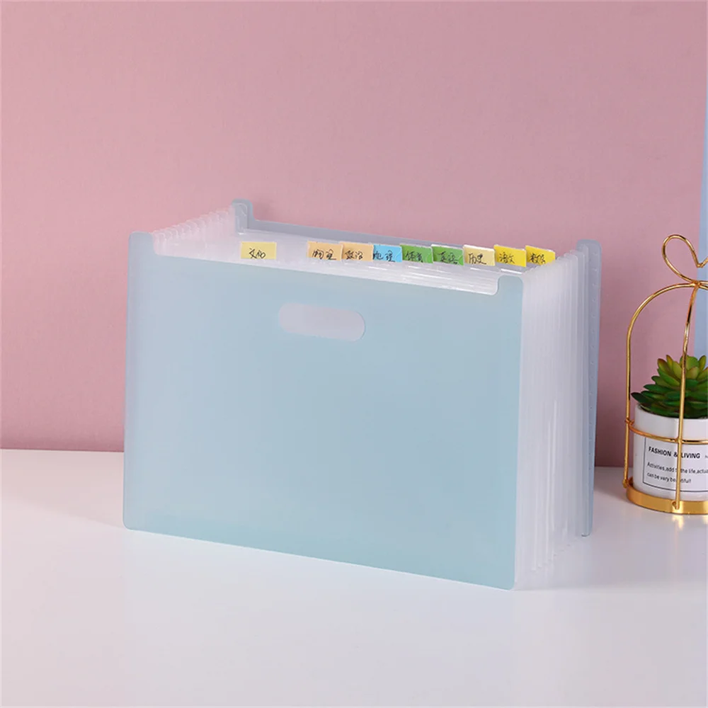 A4 Expanding File Folder Multilayer Paper Organizer Document Storage Holder Desk File Pouch Bill Folder School Office Binder