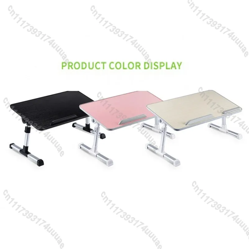 Adjustable Foldable Bed Laptop Desk, Portable Notebook Computer Tray with Cooling Fan for Bed Use