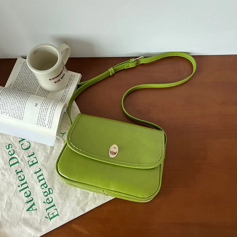 PU Leather Crossbody messenger Bags for Women 2023 Trend Fashion Summer Ladies Handbags Brand Casual Shoulder bag green bolsa