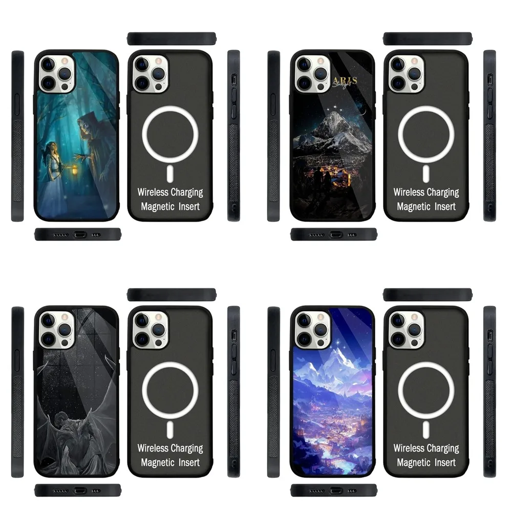 

Acotar A Court of Mist Phone Case Strong Magnetic For IPhone 15,14,13,Pro,Max,Plus,11,12,Mini For Magsafe Wireless Charging