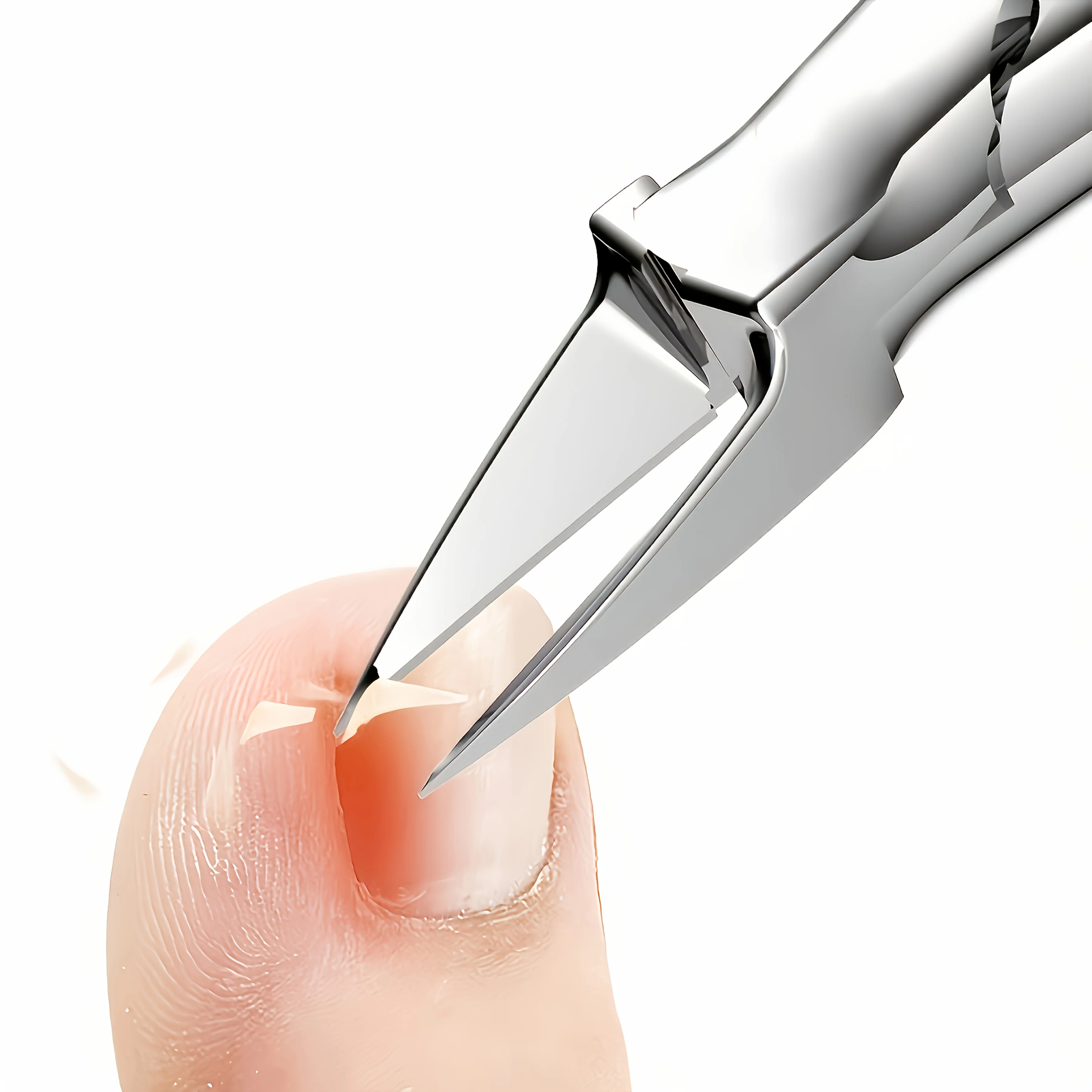 Cortador de unhas profissional de aço inoxidável, adequado para unhas encravadas, cortador de borda de precisão, unhas grossas e ferramenta de pedicure
