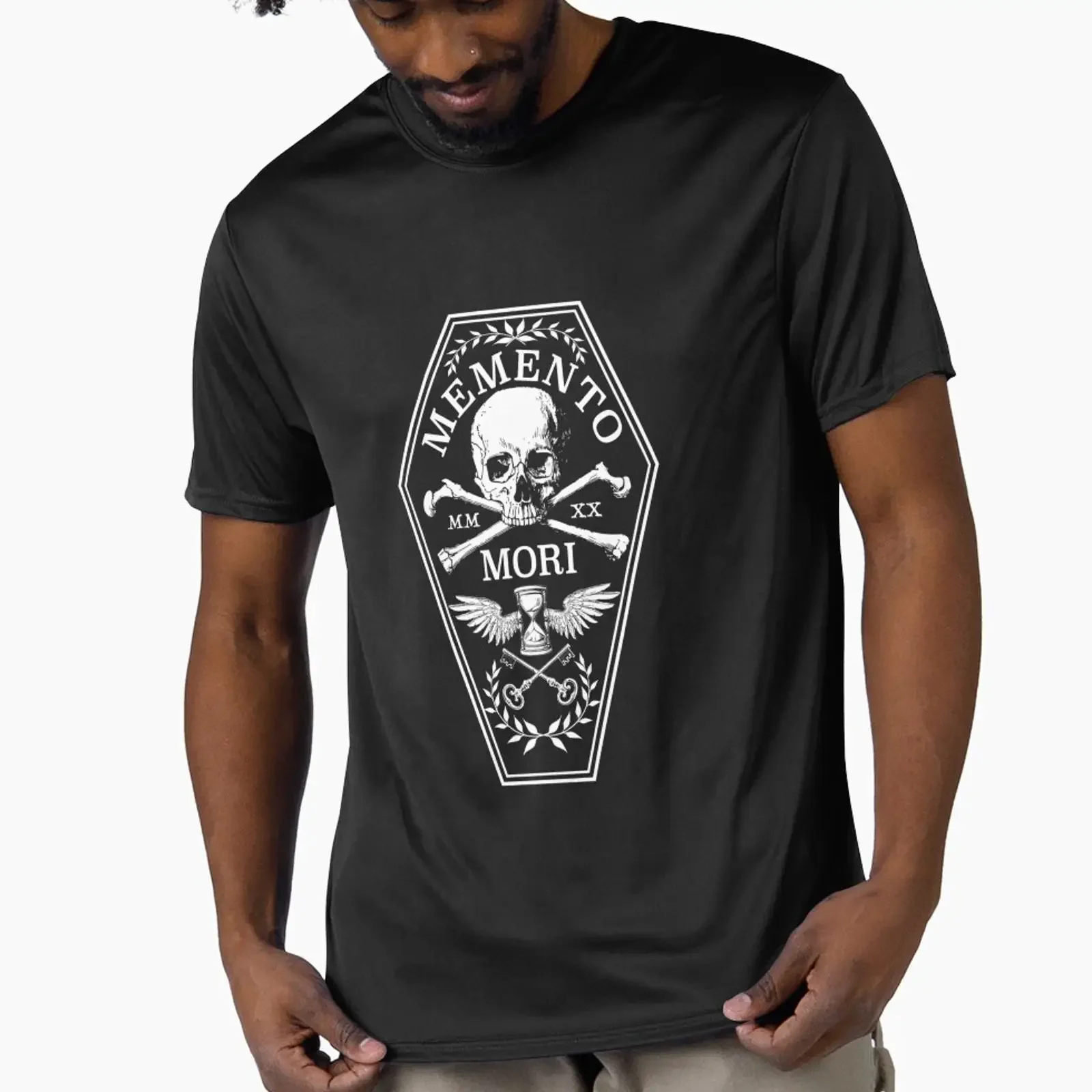 Memento Mori Band designed and sold by Elmaryou9Shop vintage Washed Stylish Versatile Slightly Casual Unisex designer clothes