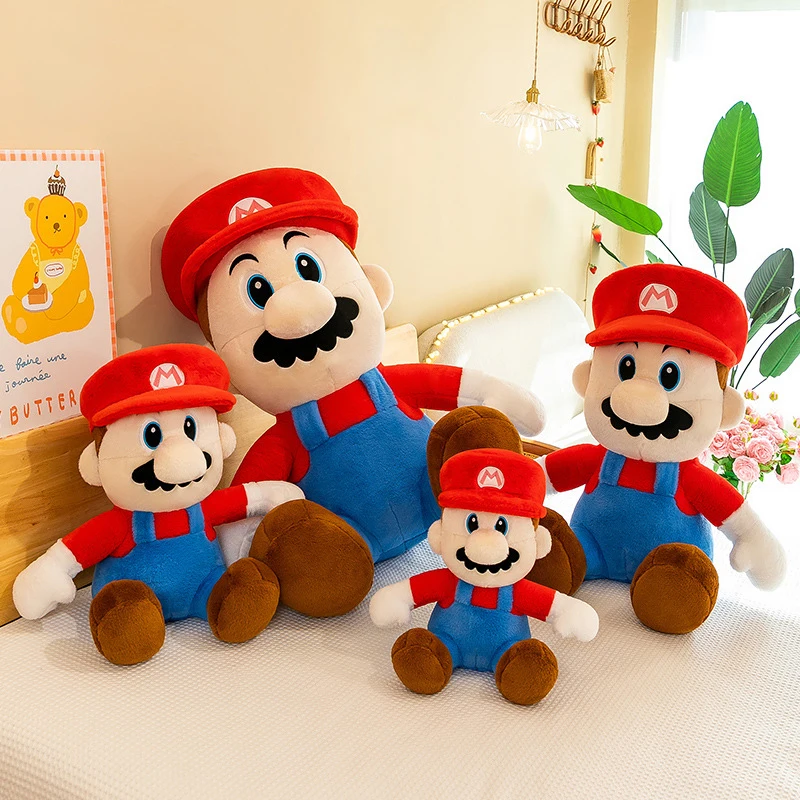 

Плюшевые игрушки Super Mario Bros, 35-80 см, классический мультяшный стиль, аниме-подушка, мягкая игрушка-кукла, подарок на день рождения для детей, рождественский подарок