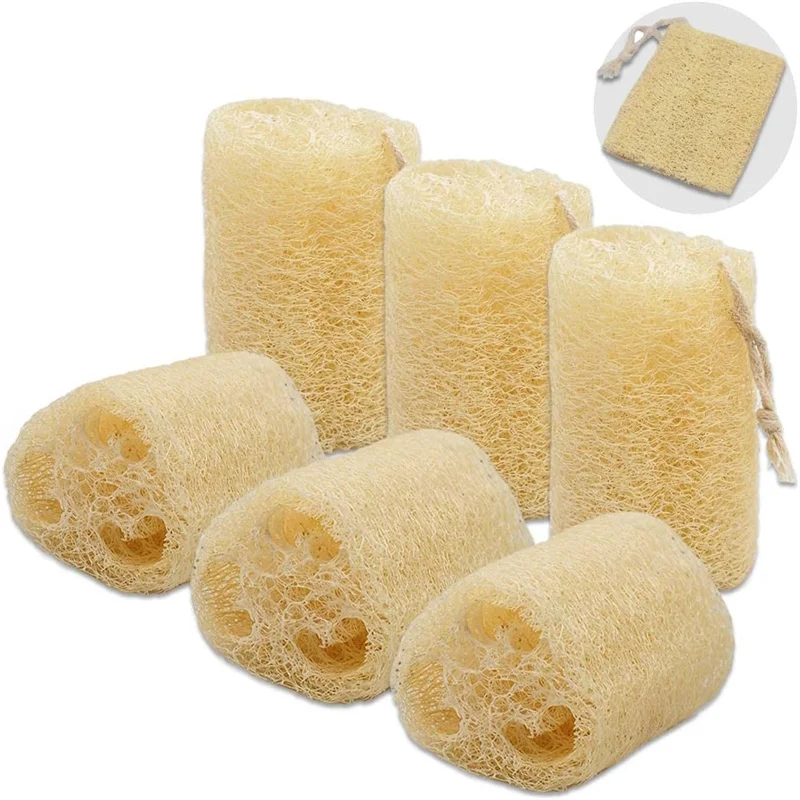 1PC Organic Loofahs Loofah Spa Exfoliating Scrubber natural Luffa Body Wash Sponge Remove Dead Skin Made Soap