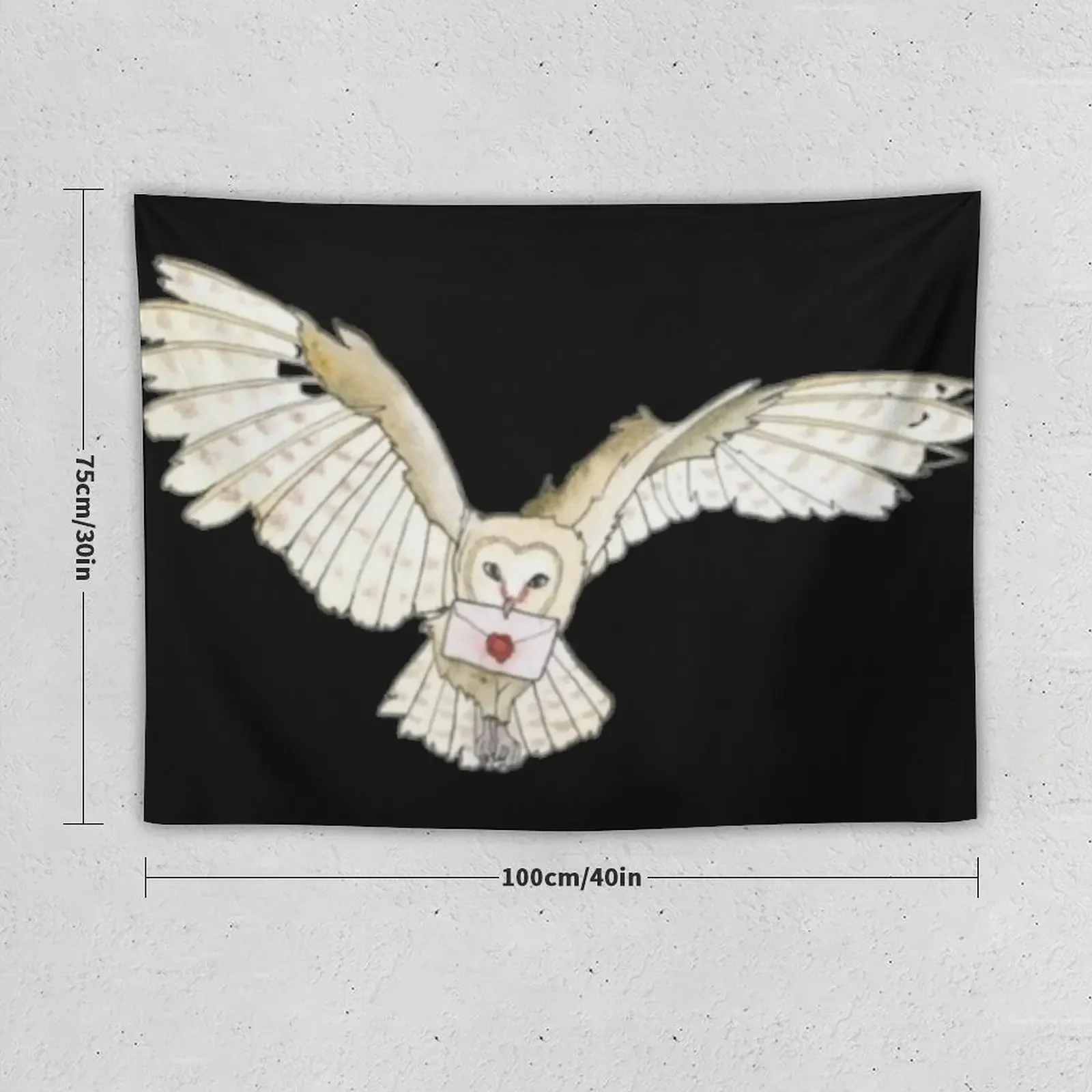 Flying Owl for Wizards Sticker Aesthetic Room Decorations Room Design Room Decor Cute Decorations Aesthetics Tapestry