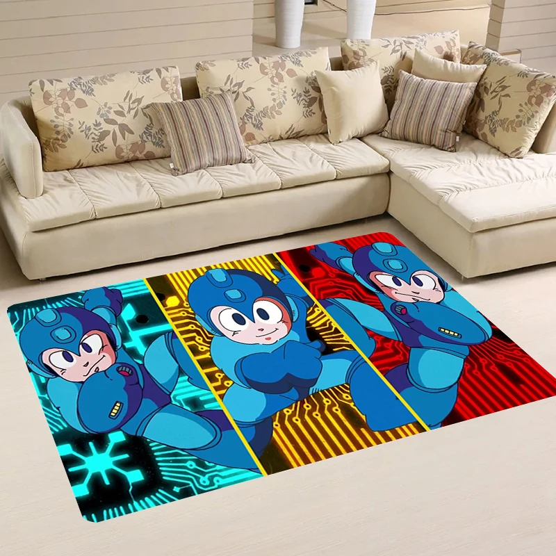 Carpets M-Megaman Cartoon R-Rockman Rugs Floor Mat Kitchen Carpet Doormat Entrance Door Living Room Balcony Home Foot Rug Mats