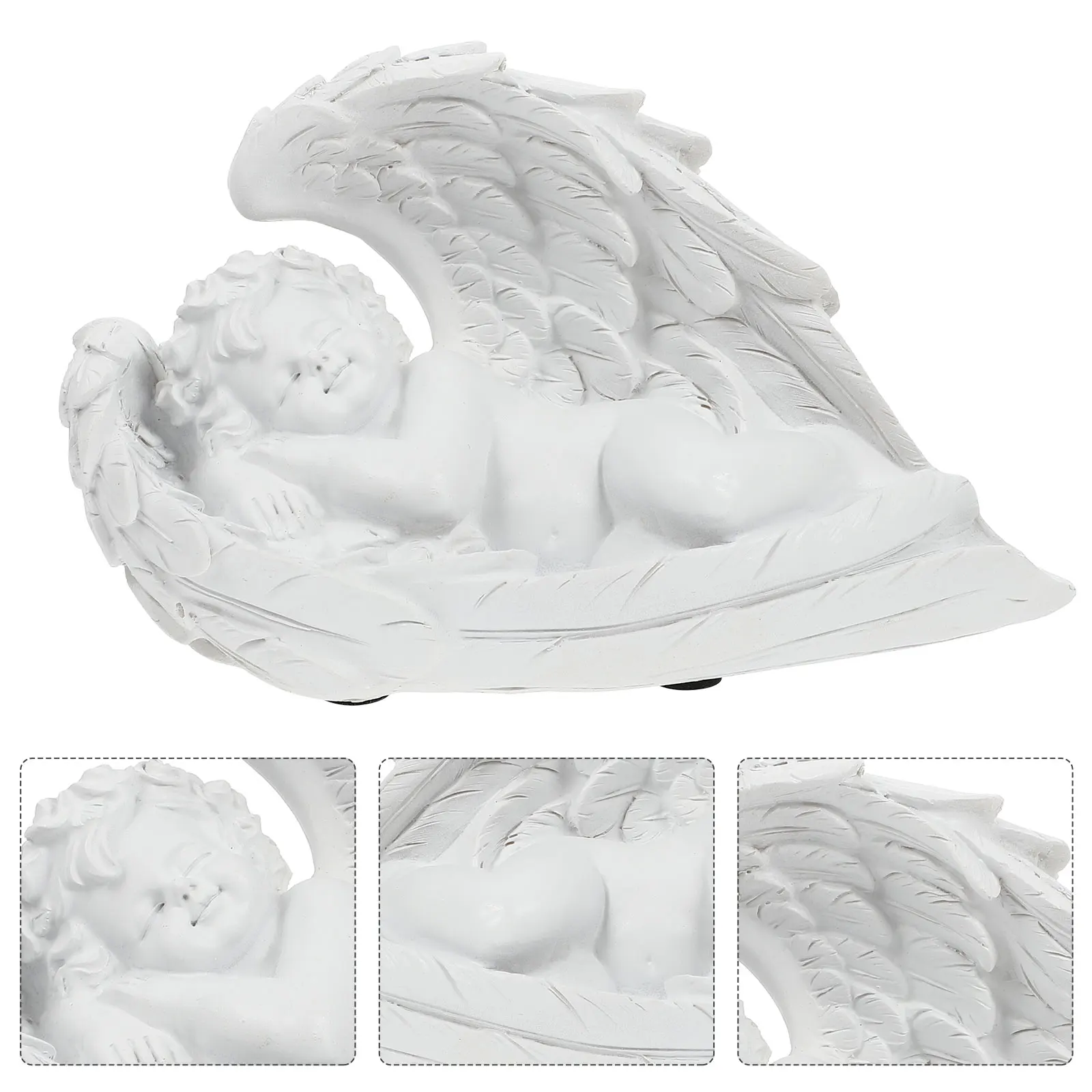 

Praying Angel Sculpture Resin Statue Home Decor Bedroom Living Room Office Ornament Collectors Gift Angel Craft