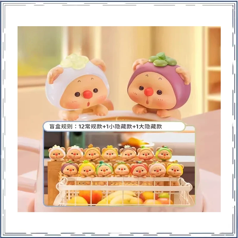 

Blind Box Bear Cub Fruit Power Mini Originality Trendy Play Kawaii Desktop Ornament Ay Gives A Girl Action Figure Model Toys